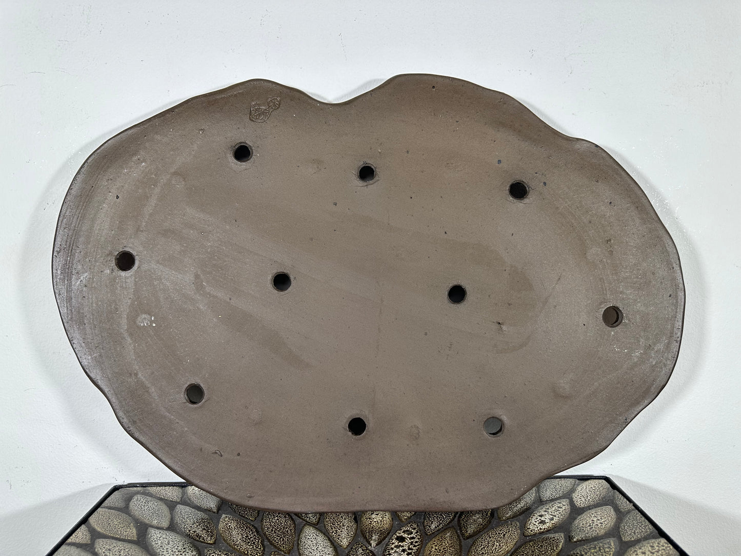 Preowned Vintage Japanese Tokoname Rectangular Slab Yamaaki - 18.5” By 12.75”