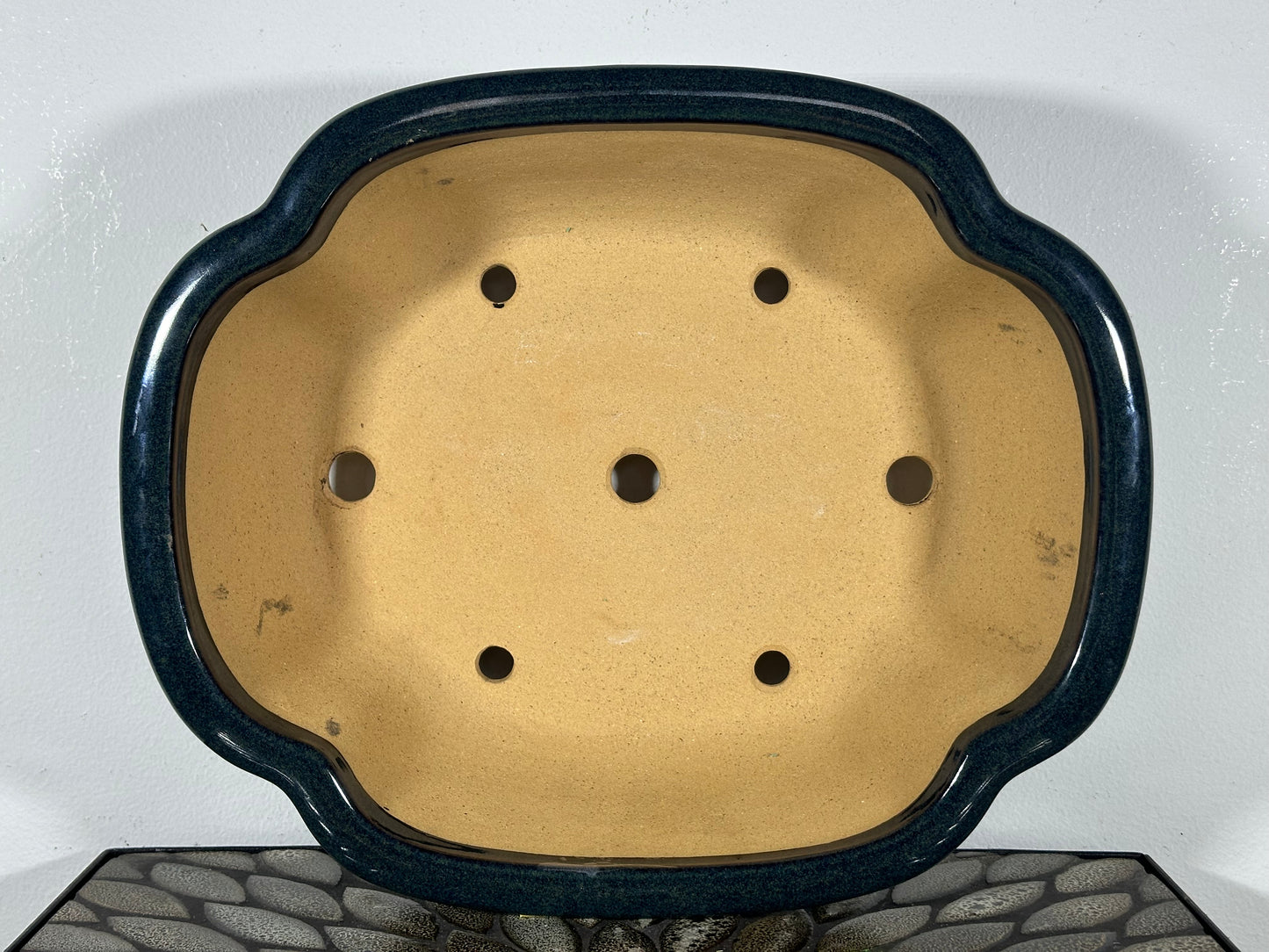 NEW Japanese Tokoname Glazed Bonsai Pot REIHO - 13.75” By 11.5”