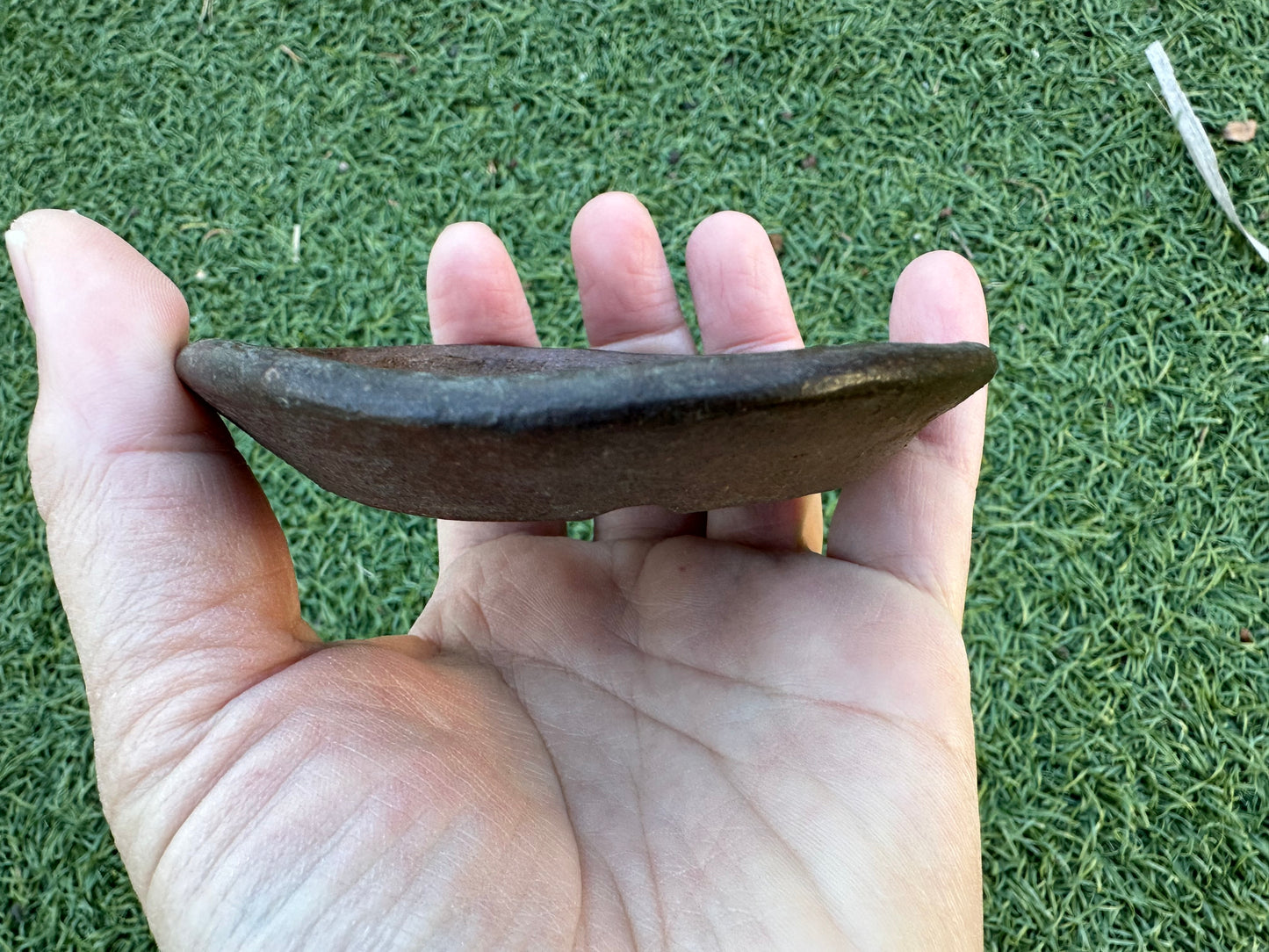 Pre-owned Vintage Japanese Slab Bonsai Pot By Gotenyama - 3.5” By 0.5”