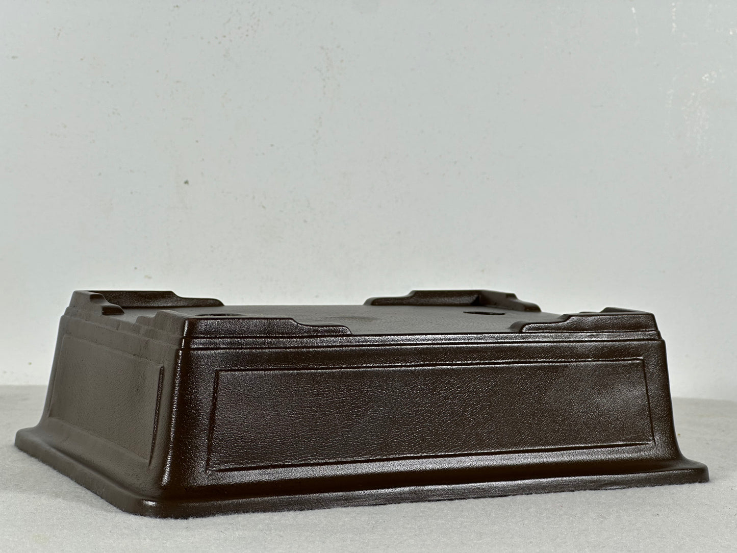 Preowned Japanese Tokoname Unglazed Rectangular Bonsai Pot - 8.75” By 6.25”