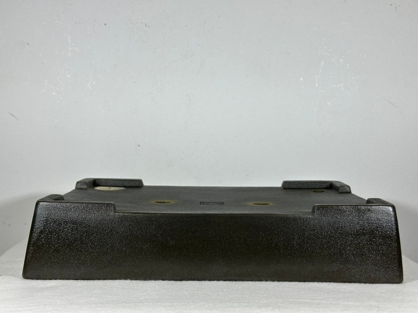 Preowned Japanese Tokoname Unglazed Rectangular Bonsai Pot Seizan - 13” By 9”