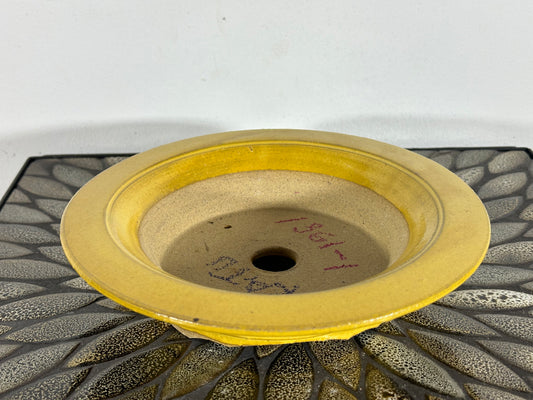 New Japanese Tokoname Round Bonsai Pot KATU - 9” By 2”