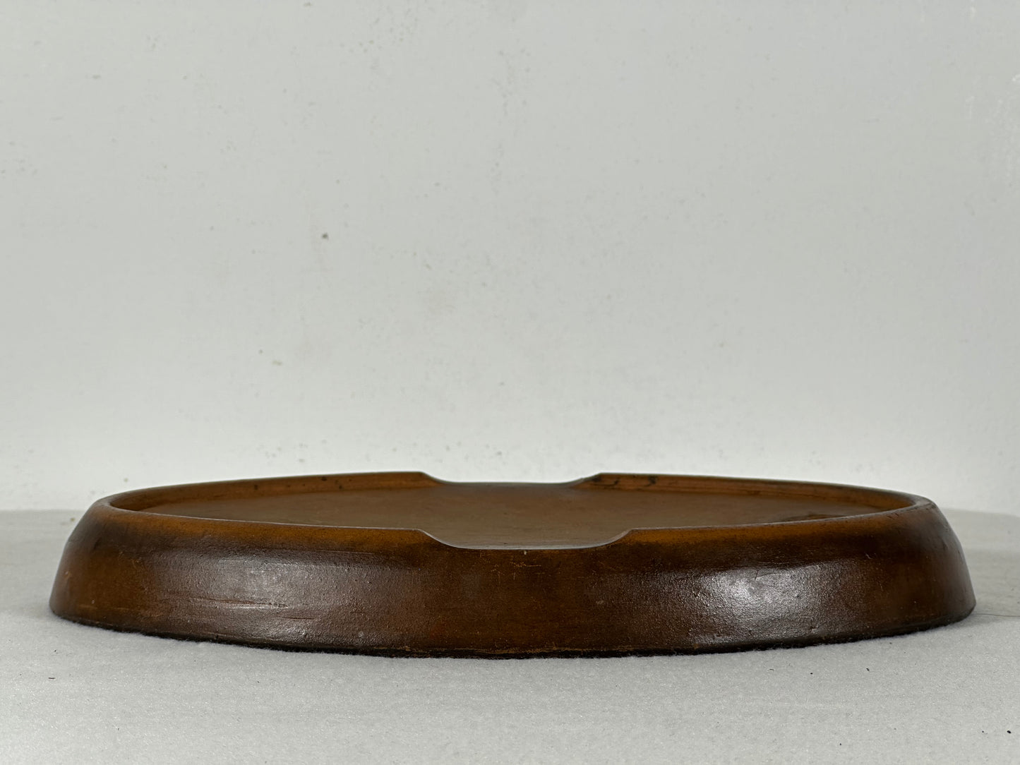 Preowned Japanese Tokoname Unglazed Oval Shallow Bonsai Pot - 10.25” By 6.5”