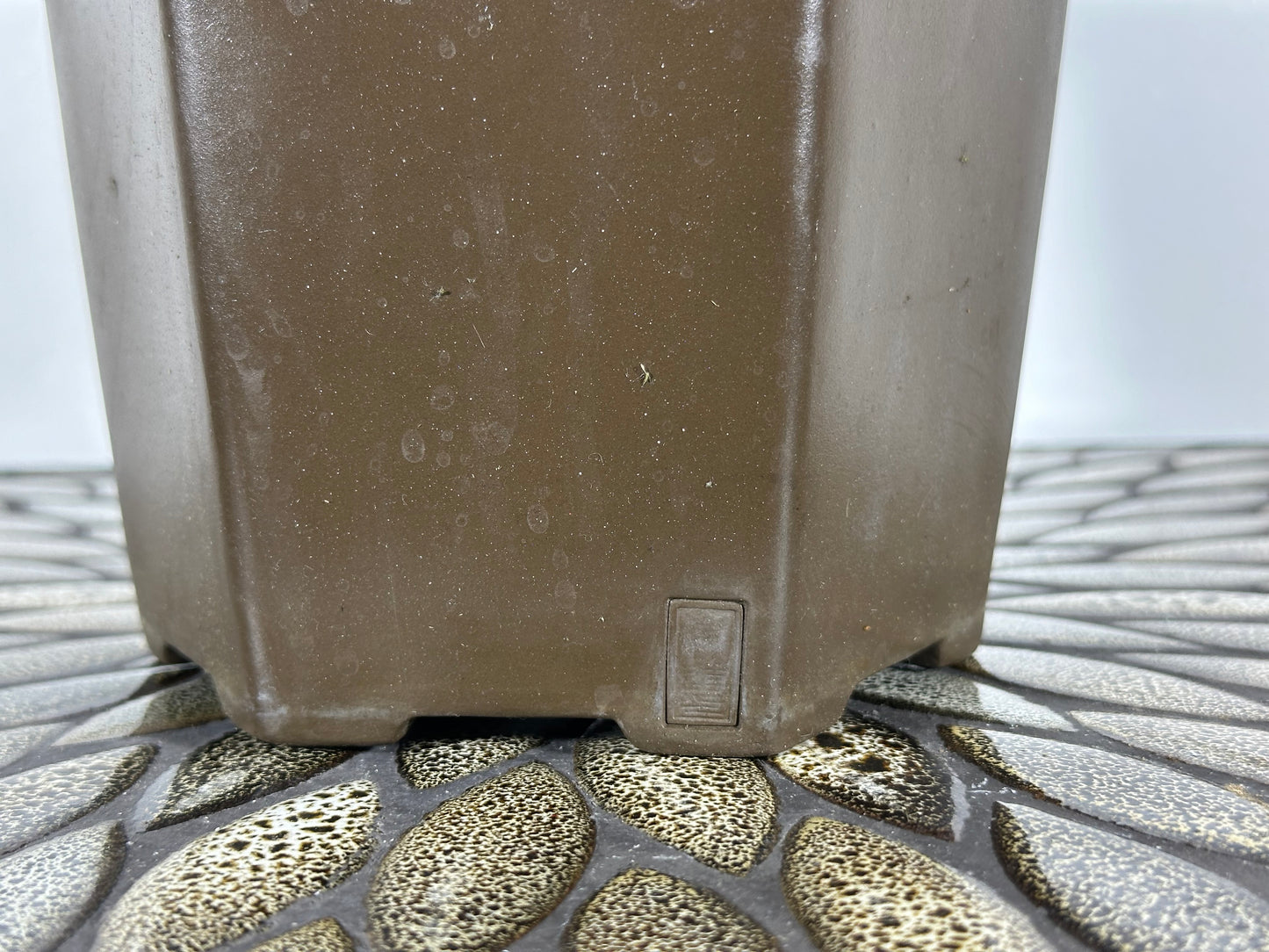 Preowned Japanese Tokoname Cascade Bonsai Pot Yamaaki - 7 7/8” By 6 7/8”