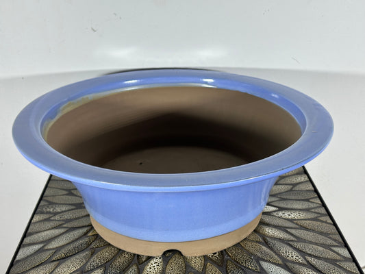 Preowned Japanese Tokoname Round Bonsai Pot - 15.75” By 5.75”