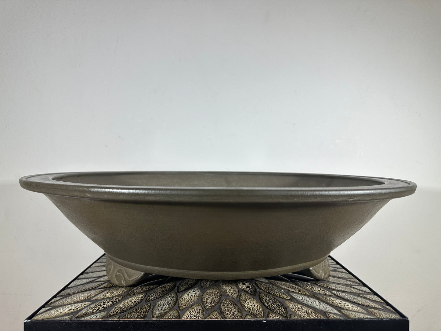 Preowned Japanese Tokoname Unglazed Ground Bonsai Pot Sugi - 22.75” By 5 5/8”