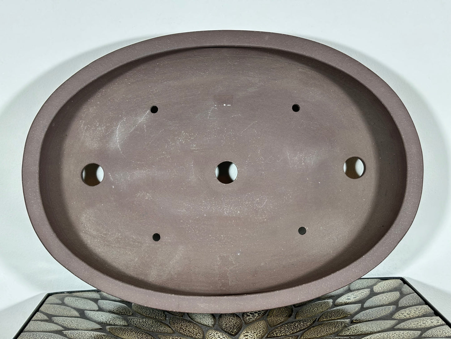 NEW Japanese Tokoname Oval Bonsai Pot YAMAAKI - 15.75” By 11.25”