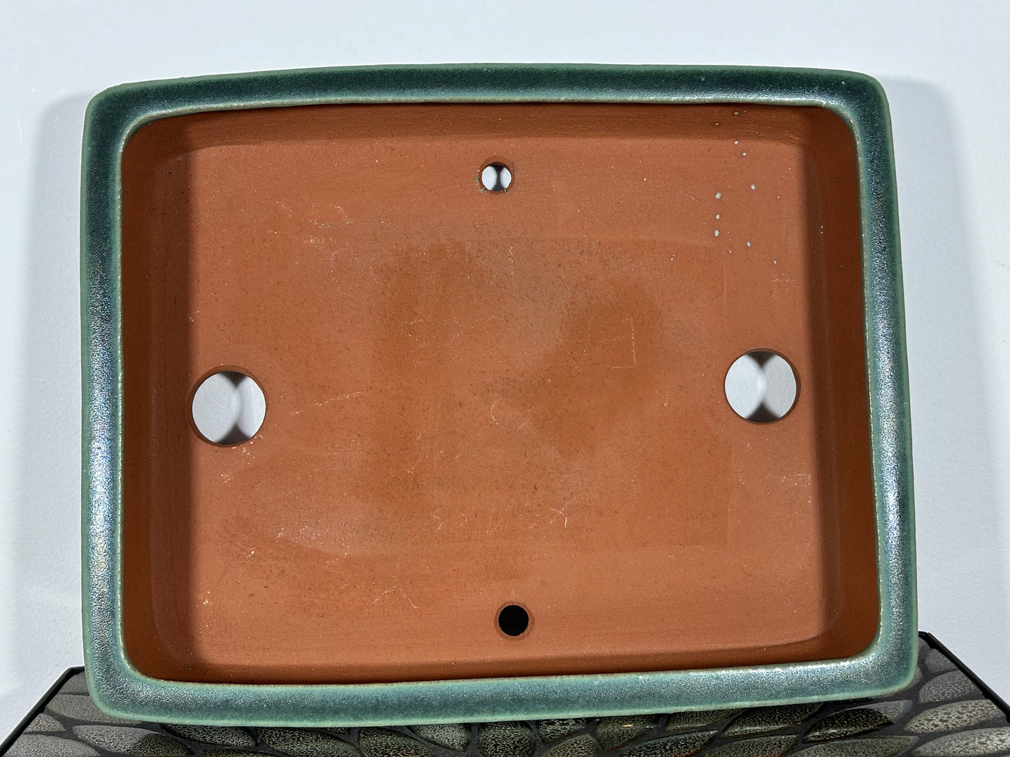 NEW Japanese Tokoname Rectangular Glazed Bonsai Pot by YOZAN - 13.25” By 10 5/8”