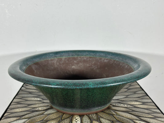 Preowned Japanese Tokoname Bonsai Pot Yamaaki - 14.75” By 4 5/8”