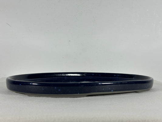 New Japanese Glazed Suiban for Suiseki Bonsai Harumatsu - 11 3/8” By 8”