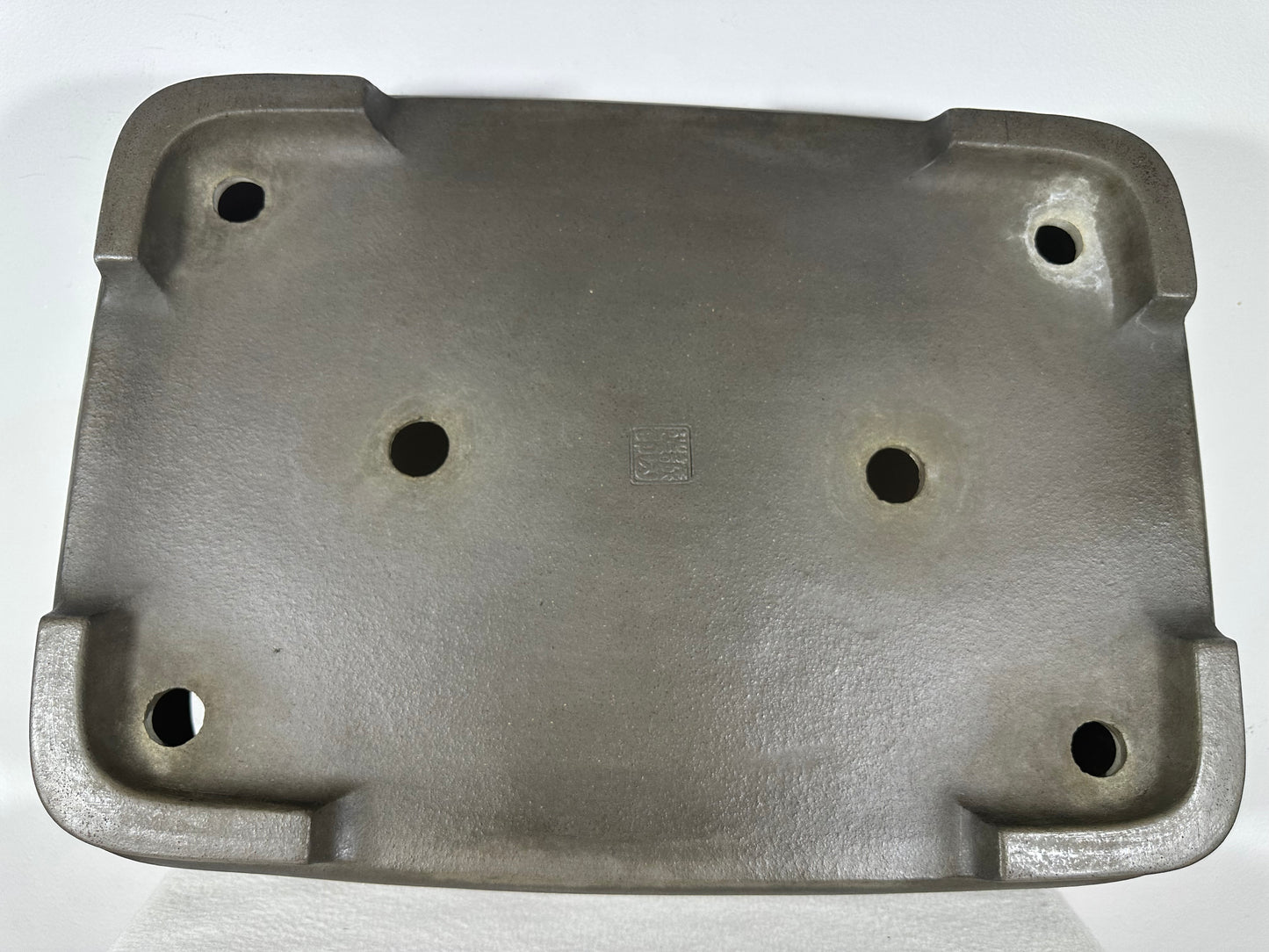 Preowned Japanese Tokoname Unglazed Rectangular Bonsai Pot Seizan - 19” By 13.75”