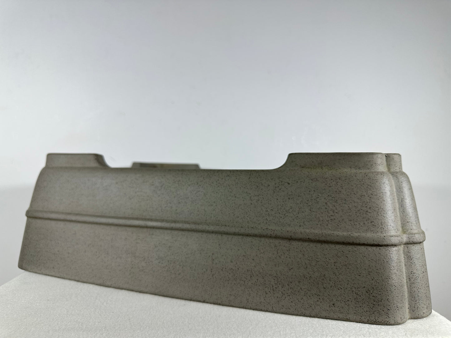 Preowned Japanese Tokoname Unglazed Rectangular Bonsai Pot Seizan - 19” By 14.25”
