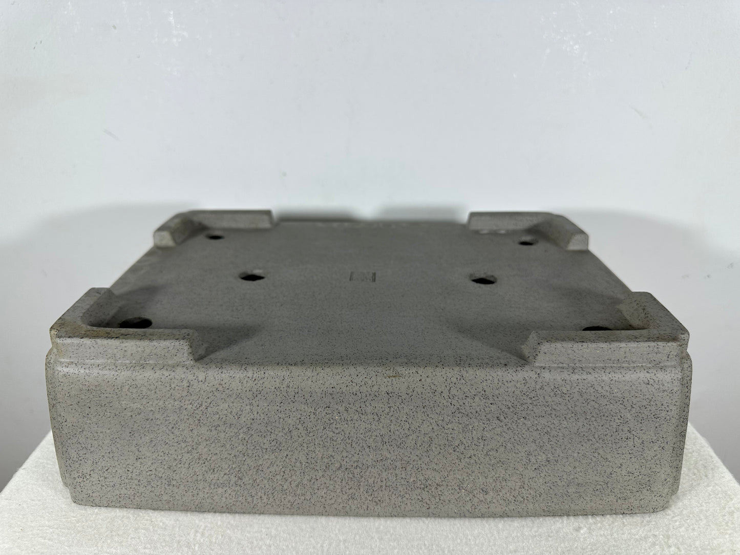 Preowned Japanese Tokoname Unglazed Rectangular Bonsai Pot Seizan - 13.75” By 9.75”