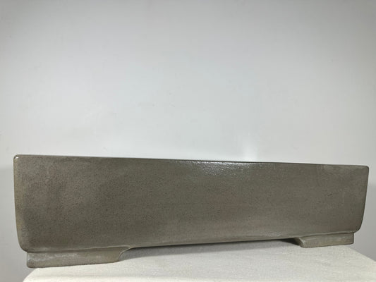 Preowned Japanese Tokoname Unglazed Rectangular Bonsai Pot Seizan - 19.75” By 14”