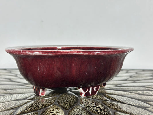 Preowned Japanese Bonsai Pot Mokko Style AIBA KOYO - 6.75” By 5.75”