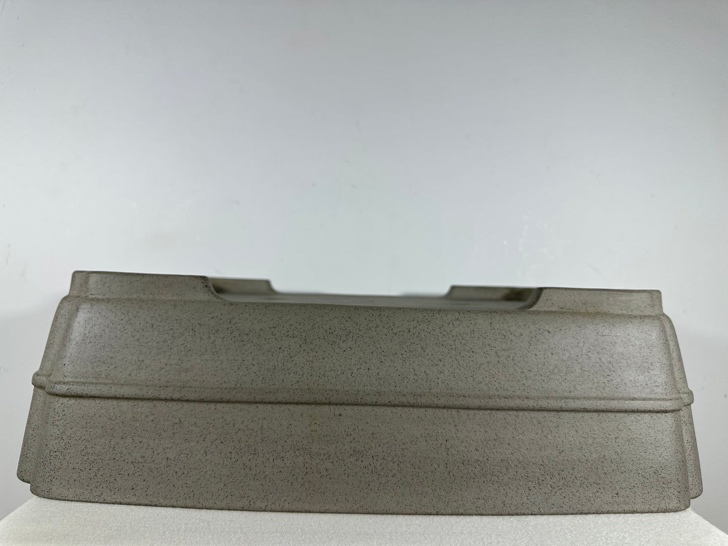 Preowned Japanese Tokoname Unglazed Rectangular Bonsai Pot Seizan - 19” By 14.25”