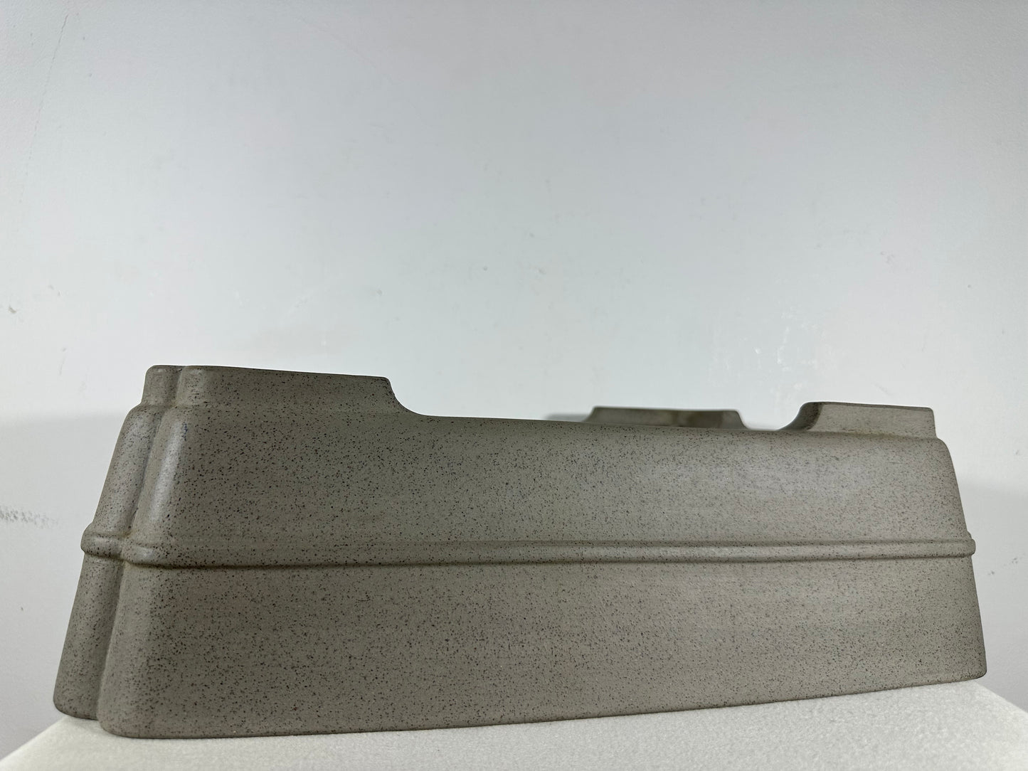 Preowned Japanese Tokoname Unglazed Rectangular Bonsai Pot Seizan - 19” By 14.25”
