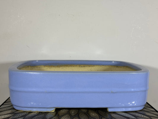 New Japanese Tokoname Glazed Rectangular Bonsai Pot Koyo - 15.25” By 12”