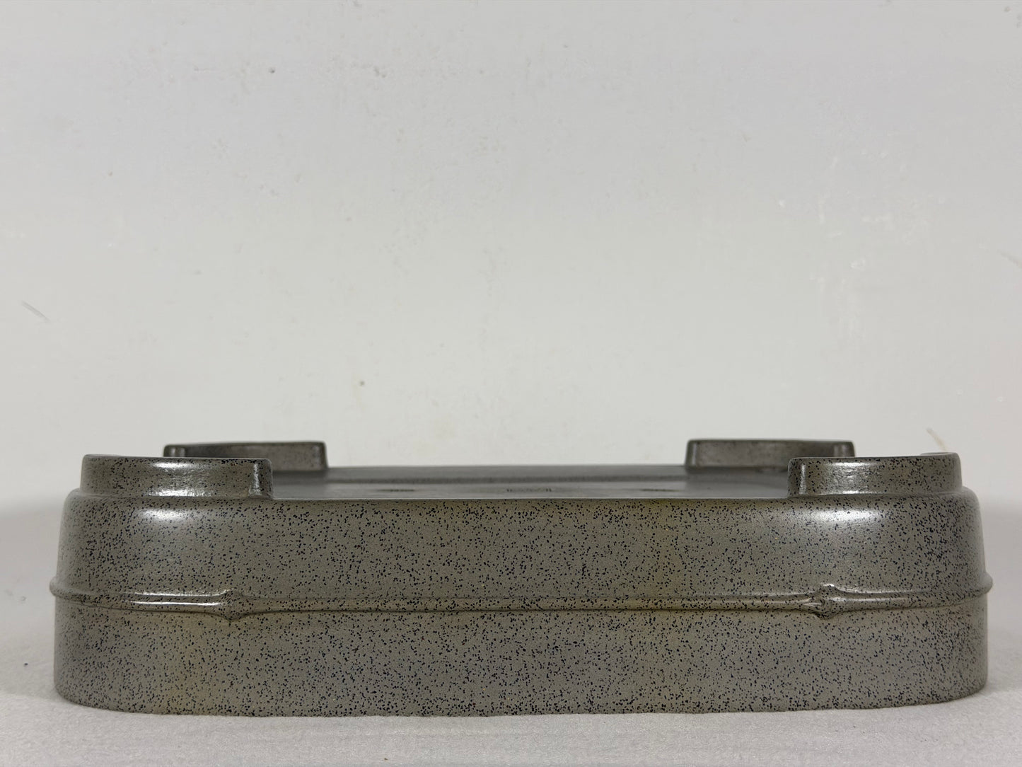 Preowned Japanese Tokoname Unglazed Rectangular Bonsai Pot Seizan - 12.75” By 9.25”