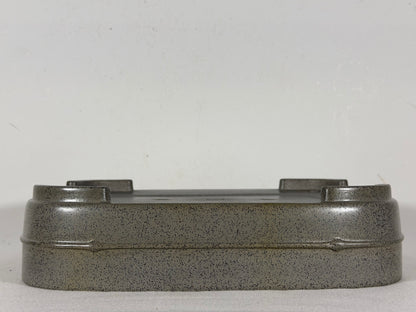 Preowned Japanese Tokoname Unglazed Rectangular Bonsai Pot Seizan - 12.75” By 9.25”
