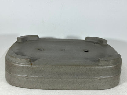 Preowned Japanese Tokoname Unglazed Rectangular Bonsai Pot Seizan - 12.75” By 9”