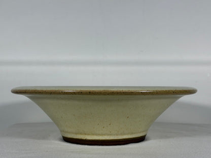 Preowned Japanese Tokoname Round Bonsai Pot Yamaaki - 10.5” By 3”