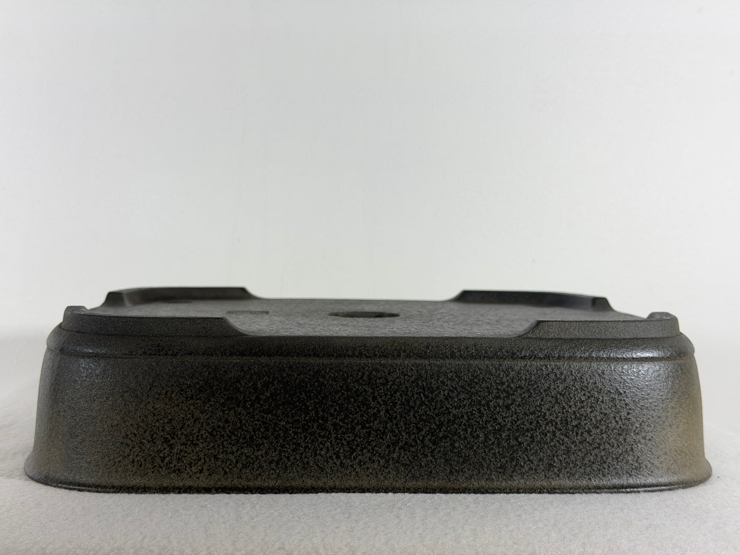 Preowned Vintage Japanese Tokoname Unglazed Rectangular Bonsai Pot Aiba Koyo - 12.5” By 10”