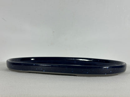New Japanese Glazed Suiban for Suiseki Bonsai Harumatsu - 11 3/8” By 8”