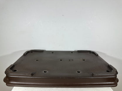 Preowned Japanese Tokoname Unglazed Rectangular Shallow Bonsai Pot Seizan - 21.5” By 14.5”