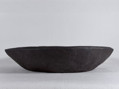 Preowned Japanese Tokoname Unglazed Round Nanban Style Bonsai Pot - 11.5” By 2.35”