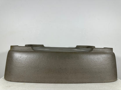 Preowned Japanese Tokoname Unglazed Rectangular Bonsai Pot Seizan - 16.25” By 11.75”