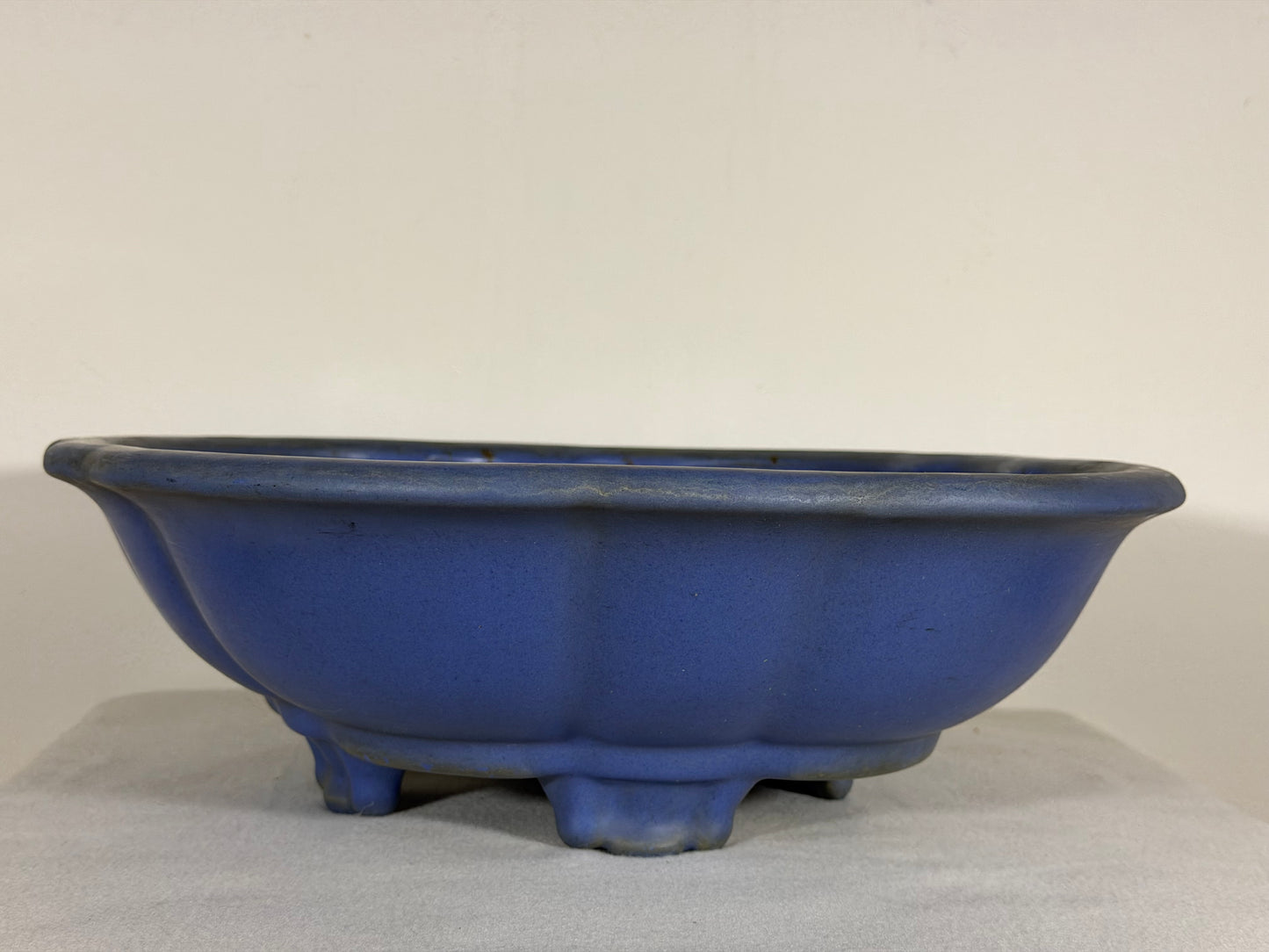 Preowned Japanese Tokoname Mokko Style Bonsai Pot Itikou - 14.75” By 13.5”