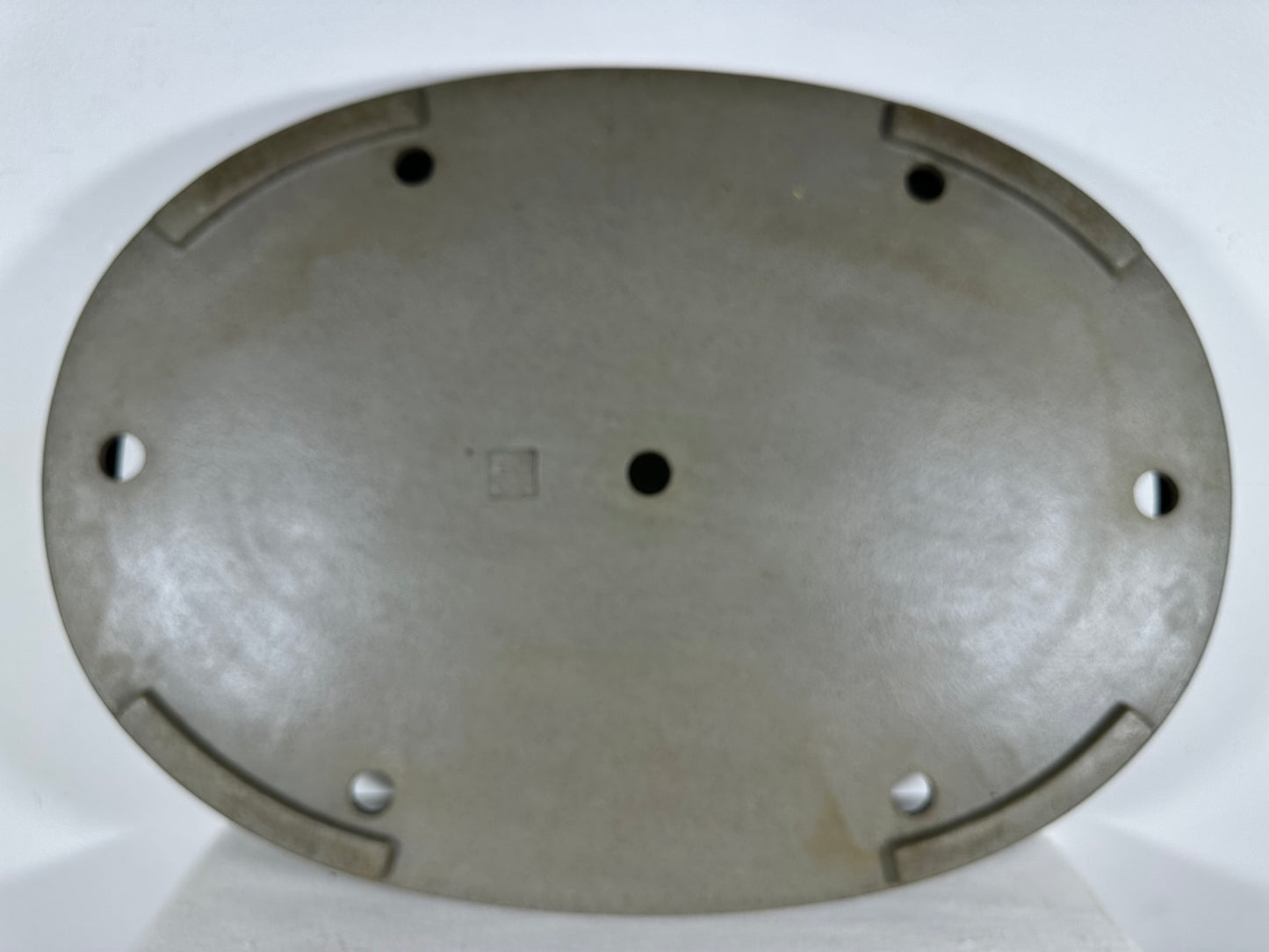 Preowned Japanese Tokoname Oval Shallow Bonsai Pot Seizan - 20.5” By 14.5”