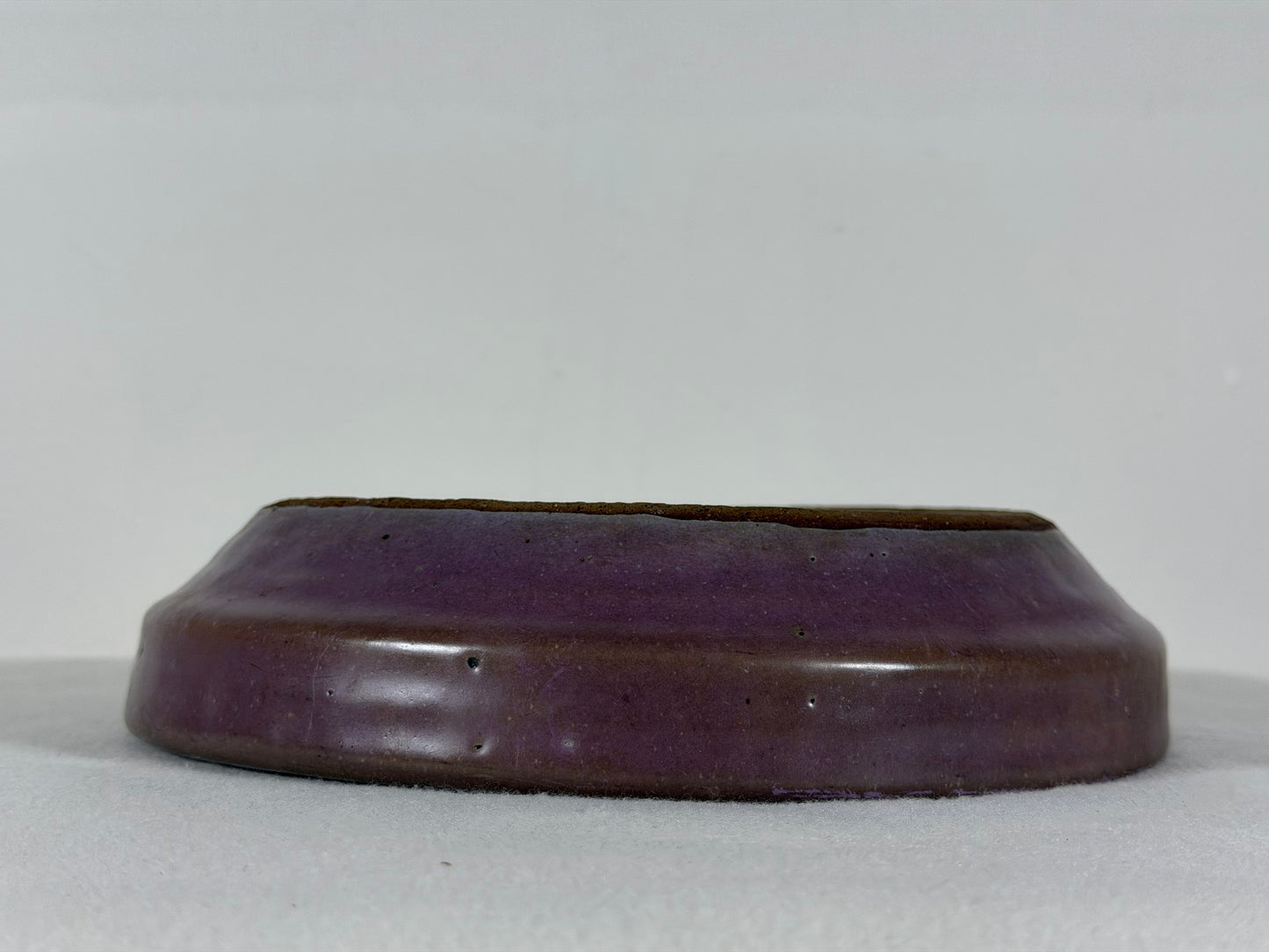 Preowned Japanese Tokoname Glazed Nanban Style Bonsai Pot Reiho - 9” By 2”