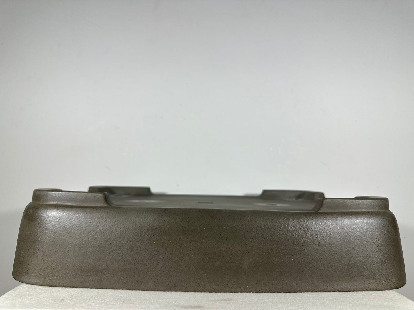 Preowned Japanese Tokoname Unglazed Rectangular Bonsai Pot Seizan - 19.25” By 14”