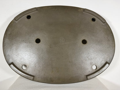 Preowned Japanese Tokoname Unglazed Shallow Oval Bonsai Pot Seizan - 20.75” By 14.75”