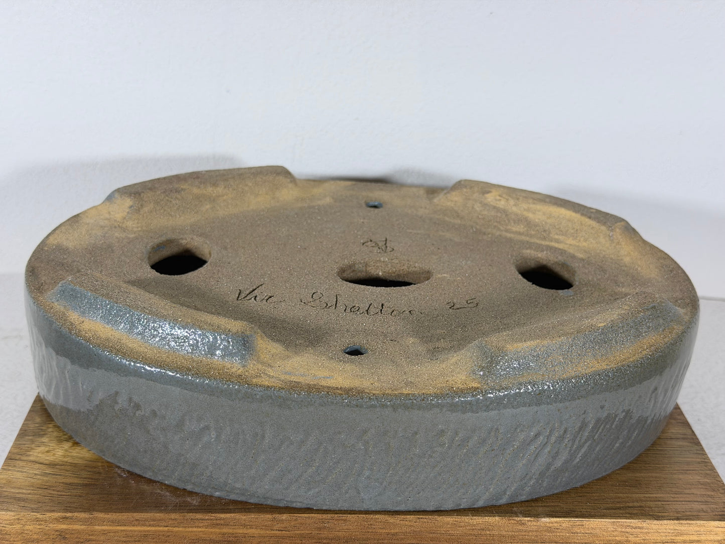 Victor Shelton Glazed Oval Bonsai Pot (American-Made) - 9.5” By 7.25”