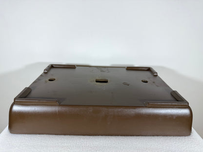 Preowned Japanese Tokoname Unglazed Rectangular Bonsai Pot Ogawa - 15.75” By 11”