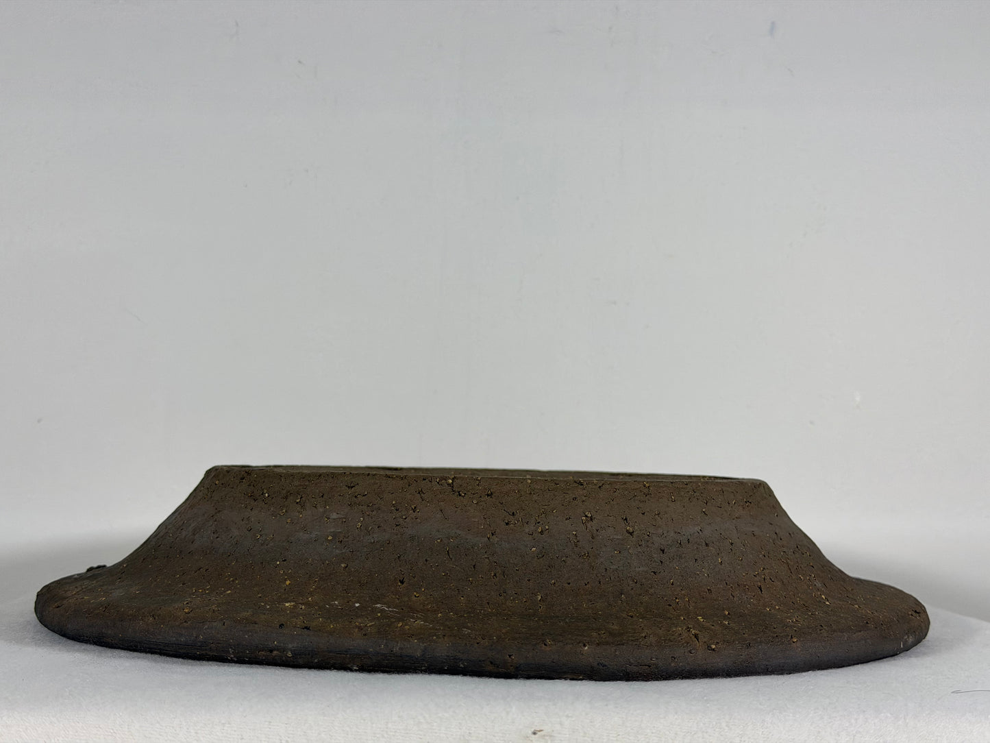 Preowned Japanese Tokoname Unglazed Nanban Style Bonsai Pot - 14” By 2.25”