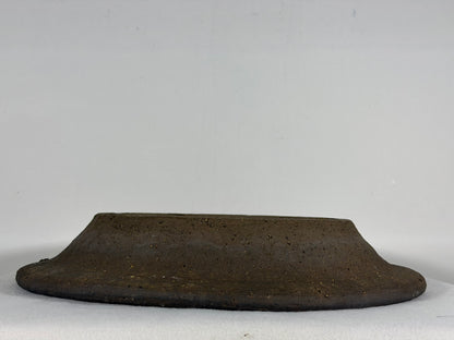 Preowned Japanese Tokoname Unglazed Nanban Style Bonsai Pot - 14” By 2.25”