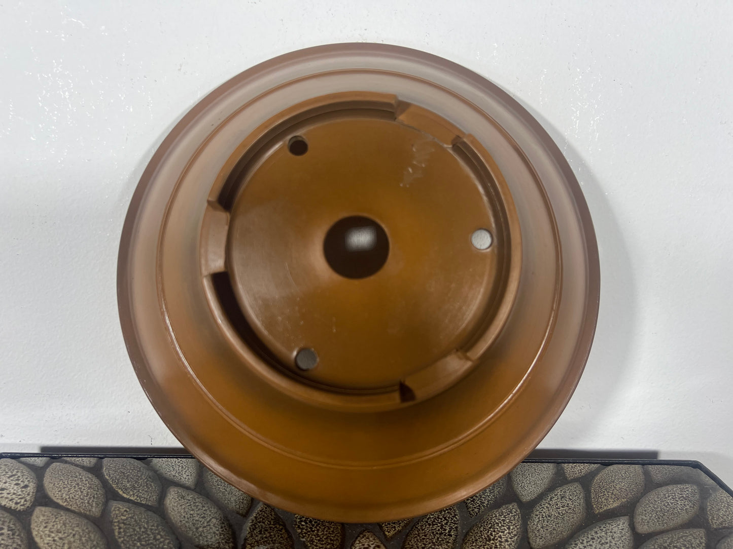 Preowned Japanese Tokoname Round Bonsai Pot Bigei - 9.5” By 2 7/8”