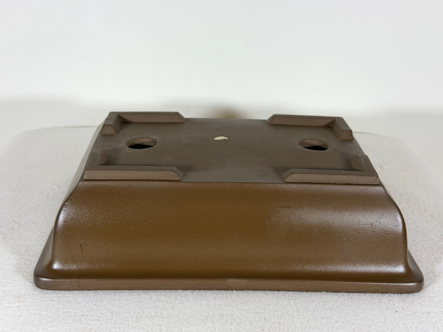 Preowned Japanese Tokoname Unglazed Rectangular Bonsai Pot - 10.5” By 7.75”