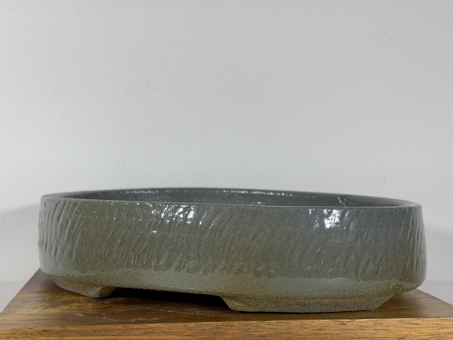 Victor Shelton Glazed Oval Bonsai Pot (American-Made) - 9.5” By 7.25”