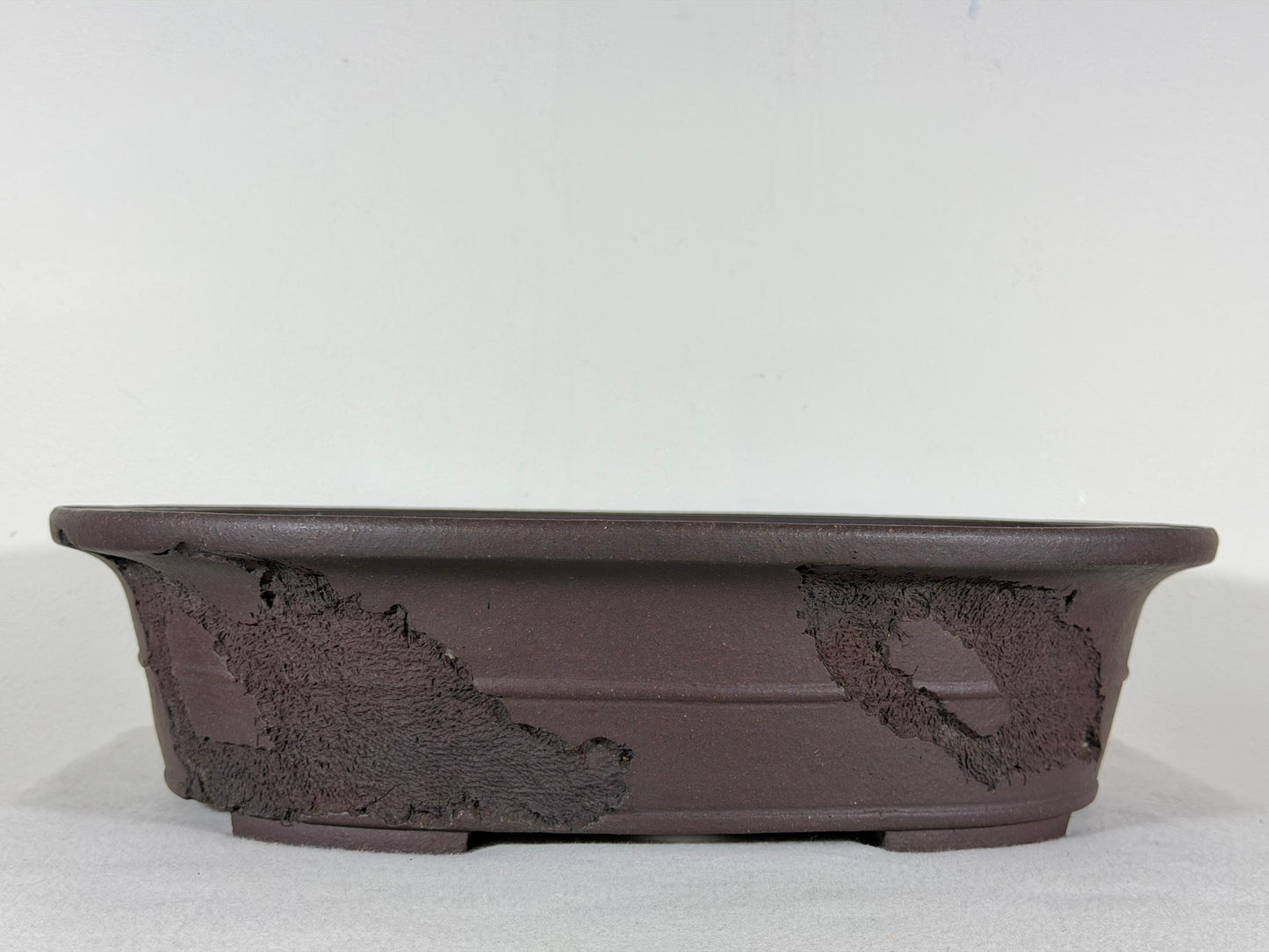 Preowned Japanese Tokoname Unglazed Bonsai Pot Jyuuoudou - 15” By 12”