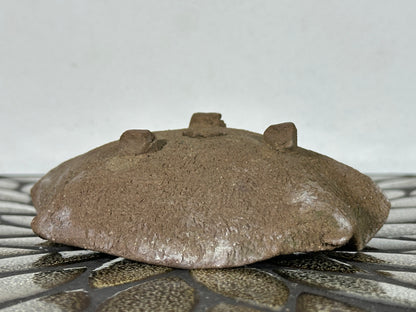 Preowned Japanese Tokoname Unglazed Shallow Bonsai Pot - 4.75” By 1.5”