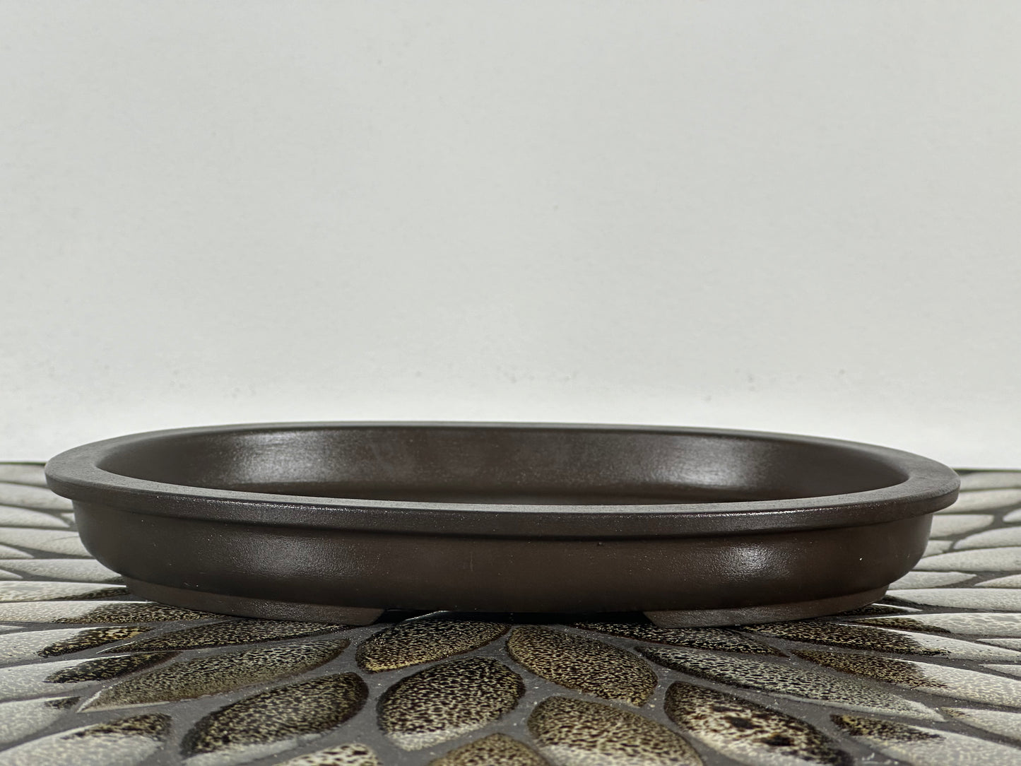 Preowned Japanese Bonsai Pot has Stamps - 7.5” By 5.5”