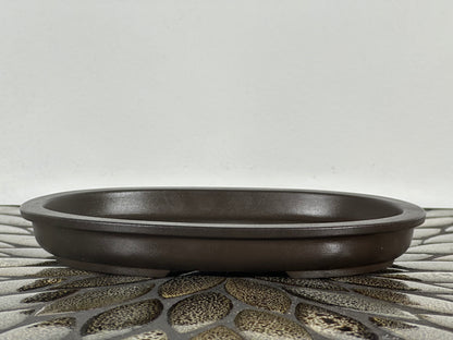 Preowned Japanese Bonsai Pot has Stamps - 7.5” By 5.5”