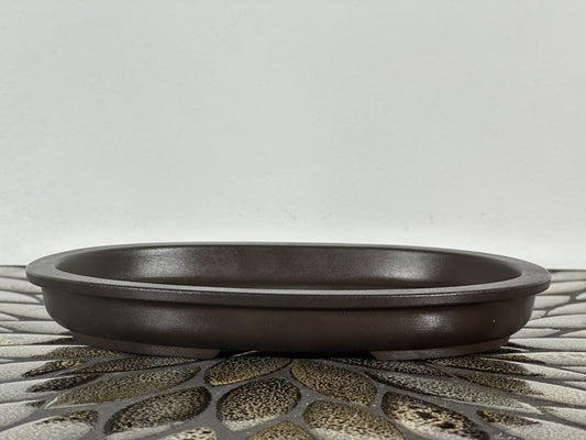 Preowned Japanese Bonsai Pot has Stamps - 7.5” By 5.5”