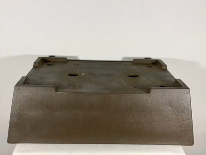 Preowned Japanese Tokoname Unglazed Rectangular Bonsai Pot - 19” By 14.5”