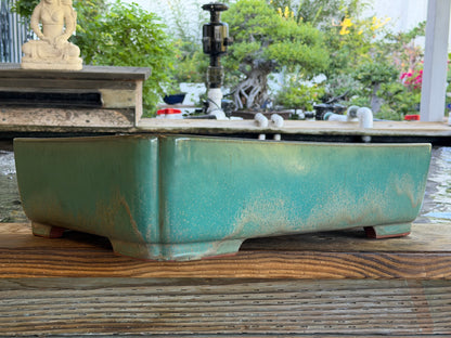 XL Vintage Reihou Exhibition Collection Bonsai Pot – 21.5” By 16”